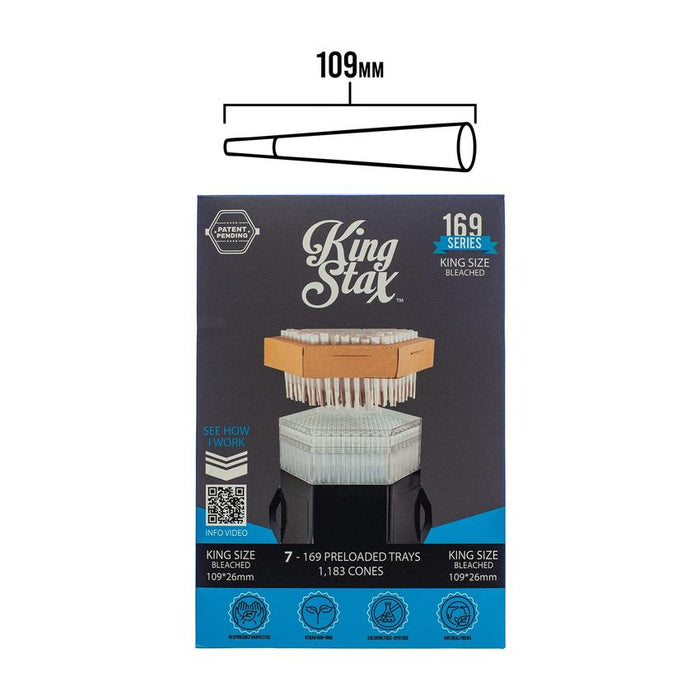 King Kone Stax Box Tray Set King Size - 7 Refill Trays - (109mm) Machine Not Included-Processing and Handling Supplies