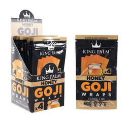 King Palm Goji Wraps - 4 Per Pack - Various Flavors - (15 Count Display)-Papers and Cones