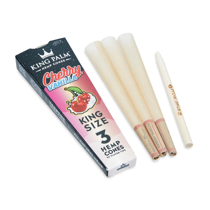 King Palm King Size Cone - Various Flavors - 3 Per Pack - (15 Per Display)-Papers and Cones