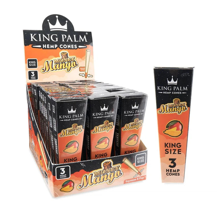 King Palm King Size Cone - Various Flavors - 3 Per Pack - (15 Per Display)-Papers and Cones