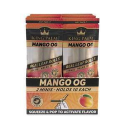 King Palm Mini Size Leaf 2 Count Per Pack - Various Flavors - (20 Pack)-Papers and Cones