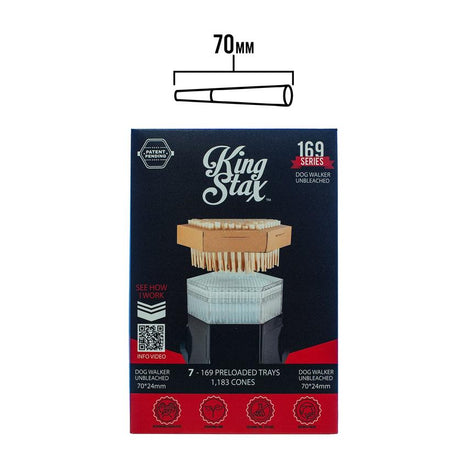 King Stax 169 Series – 70MM Cones (Unbleached) – 1,183 Cones/box-MJ Wholesale