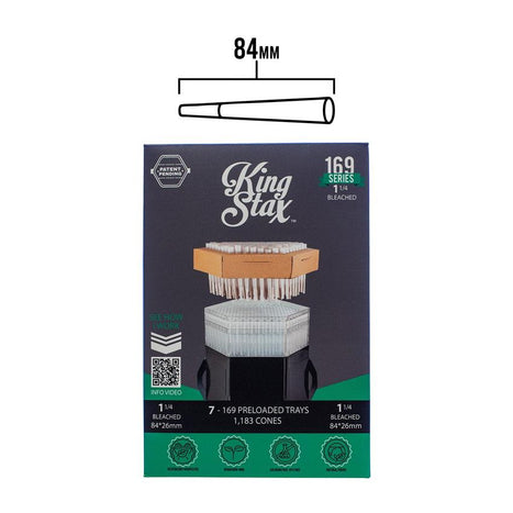 King Stax 169 Series – 84MM Cones (Bleached) – 1,183 Cones/box-MJ Wholesale