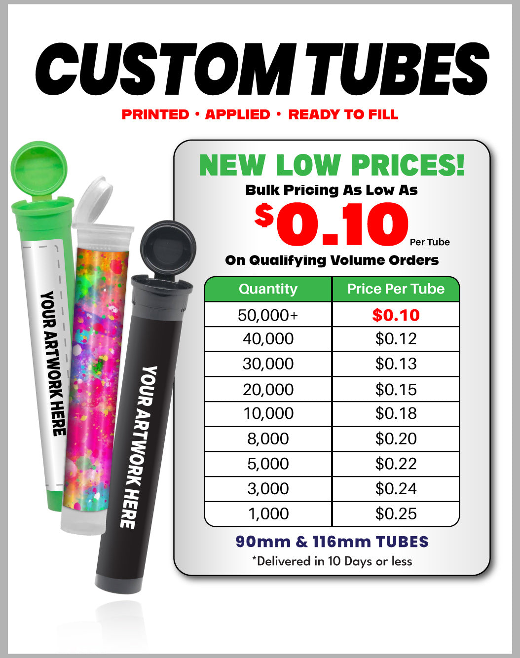 Tubes with Labels 6