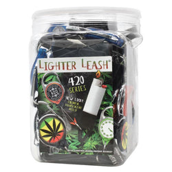 Lighter Leash (30 Count Jar) - Various Designs-Rolling Trays and Accessories
