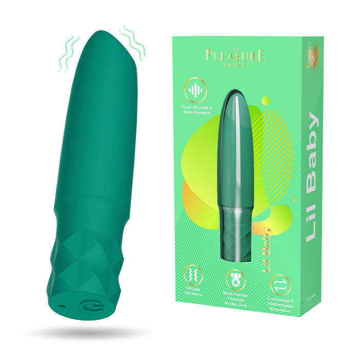 Lil Baby Bullet Vibe 5 Continuous Speeds - Green-Vibrators