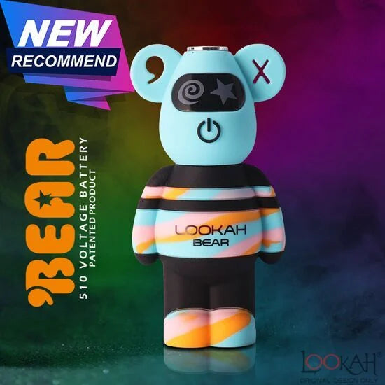Lookah Bear 510 Thread Vape Battery - Various Colors - (1 or 5 Count)-Vaporizers, E-Cigs, and Batteries