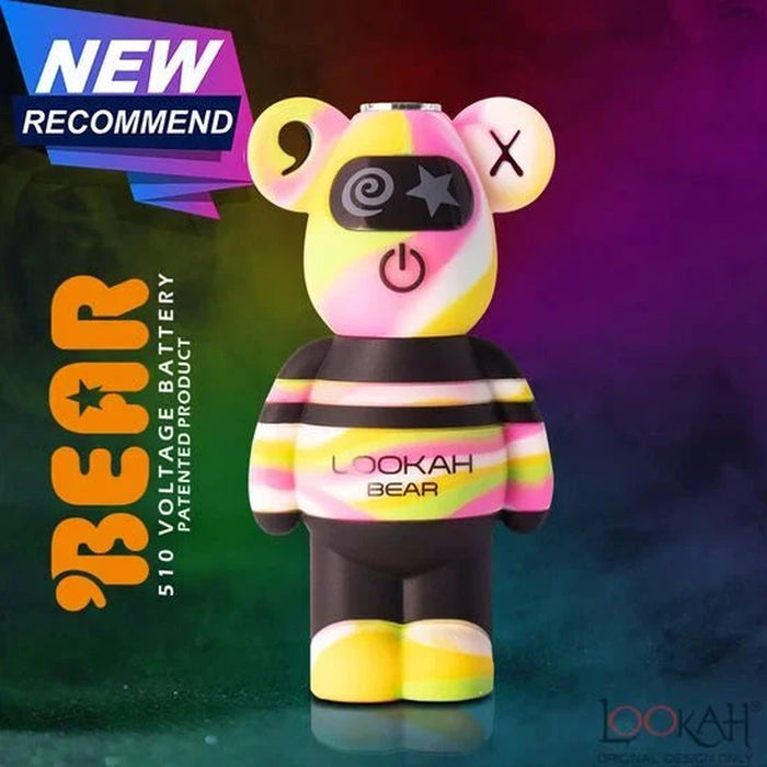 Lookah Bear 510 Thread Vape Battery - Various Colors - (1 or 5 Count)-Vaporizers, E-Cigs, and Batteries