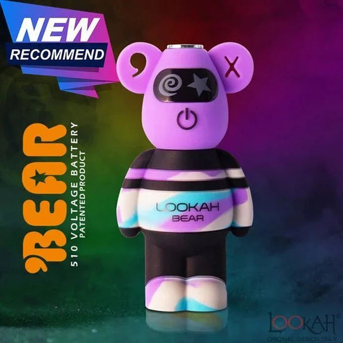 Lookah Bear 510 Thread Vape Battery - Various Colors - (1 or 5 Count)-Vaporizers, E-Cigs, and Batteries