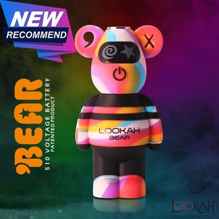 Lookah Bear 510 Thread Vape Battery - Various Colors - (1 or 5 Count)-Vaporizers, E-Cigs, and Batteries