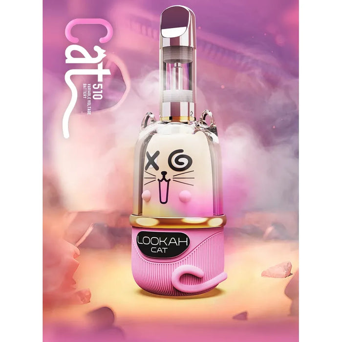 Lookah Cat 510 Thread Vape Battery - Various Colors - 1 Count-Vaporizers, E-Cigs, and Batteries