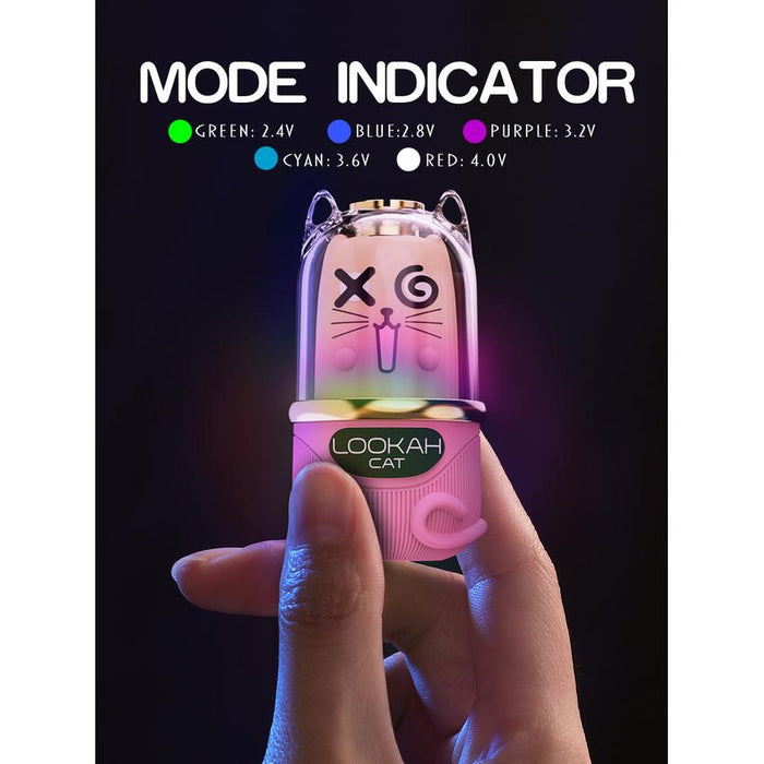 Lookah Cat 510 Thread Vape Battery - Various Colors - 1 Count-Vaporizers, E-Cigs, and Batteries