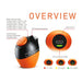 Lookah Egg 510 Voltage Vape Battery - Various Colors - (1 Count)-Vaporizers, E-Cigs, and Batteries