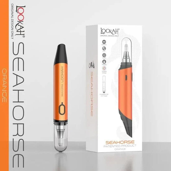 Lookah Seahorse 2 In 1 Concentrate and 510 Thread Vaporizer - Various Colors - (1 Count)-Vaporizers, E-Cigs, and Batteries