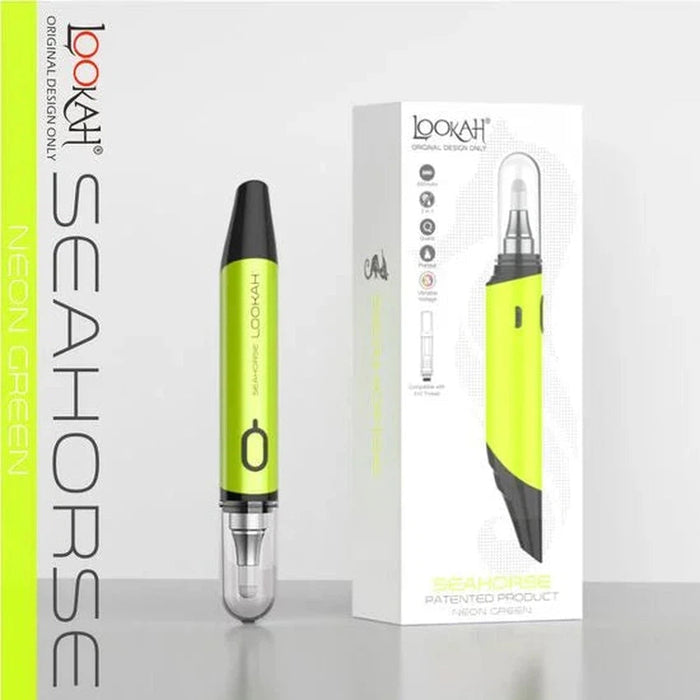 Lookah Seahorse 2 In 1 Concentrate and 510 Thread Vaporizer - Various Colors - (1 Count)-Vaporizers, E-Cigs, and Batteries