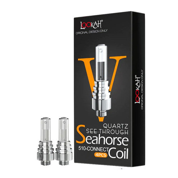 Lookah Seahorse 2 In 1 Concentrate and 510 Thread Vaporizer - Various Colors - (1 Count)-Vaporizers, E-Cigs, and Batteries
