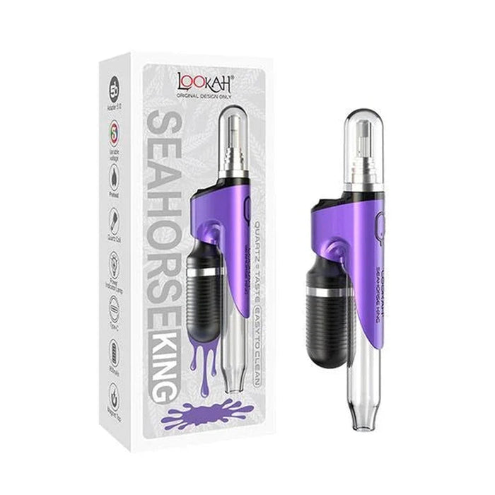 Lookah Seahorse King Electric Dab Straw - Various Colors - (1 Count)-Vaporizers, E-Cigs, and Batteries