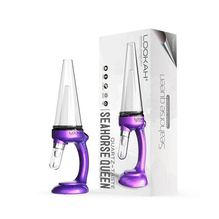 Lookah Seahorse Queen Electric Dab Straw - Various Colors - (1 Count)-Vaporizers, E-Cigs, and Batteries