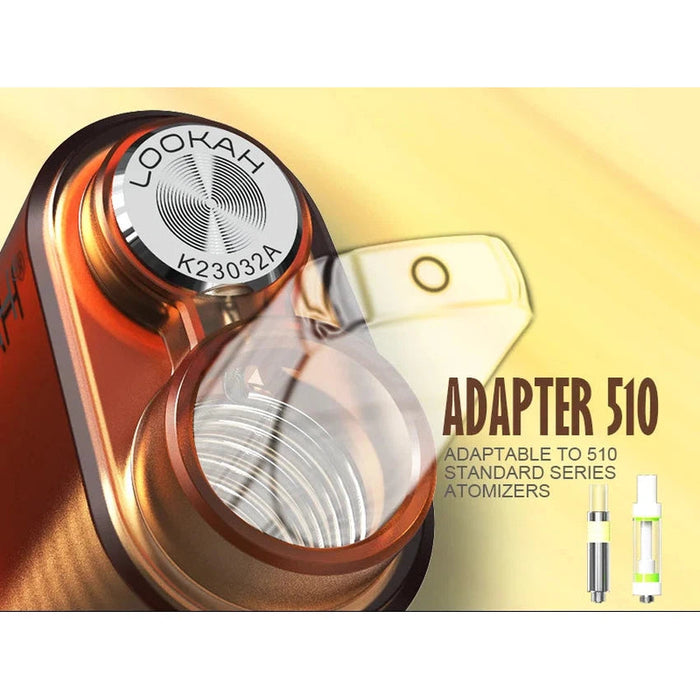 Lookah Turtle 510 Thread Vape Battery - Various Colors - (1 Count) - S MJ Wholesale Lookah Turtle 510 Thread Vape Battery - Various Colors - (1 Count) - S MJ Wholesale