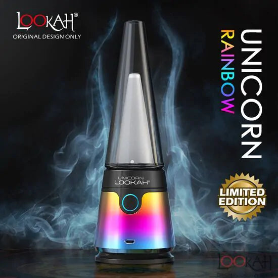 Lookah Unicorn Portable Rig Concentrate Vaporizer - Various Colors - (1 Count)-Vaporizers, E-Cigs, and Batteries