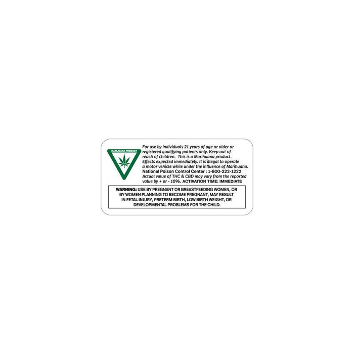 Michigan Full Compliance Label (2" x 1" or 3" x 1")-Prescription Labels & State Compliant Labels