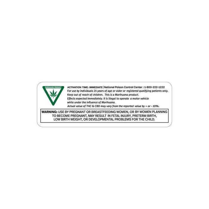 Michigan Full Compliance Label (2" x 1" or 3" x 1")-Prescription Labels & State Compliant Labels