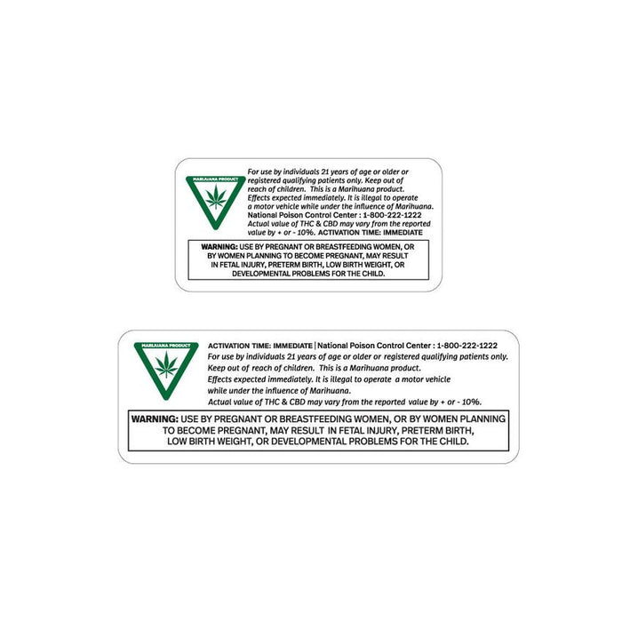 Michigan Full Compliance Label (2" x 1" or 3" x 1")-Prescription Labels & State Compliant Labels