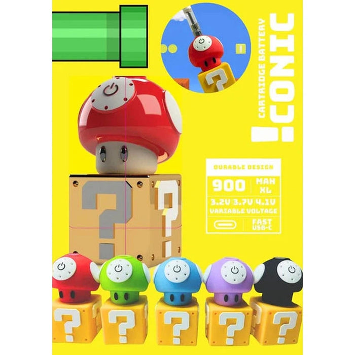 510 Thread Mushroom Batteries - Various Colors - (1 Count) - Shop Red  MJ  Wholesale