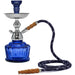 Mya QT 12" Hookah | Chrome Round Basket - Various Colors - (1 Count)-Hand Pipes, Rigs, & Bubblers