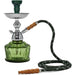 Mya QT 12" Hookah | Chrome Round Basket - Various Colors - (1 Count)-Hand Pipes, Rigs, & Bubblers