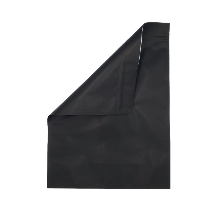 Mylar Bag Black/Black- 1 Lb - 448 Grams - 14.25" x 19" - (100 - 1000 Count)-Mylar Smell Proof Bags-MJ Wholesale