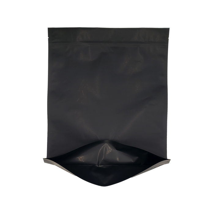 Mylar Bag Black/Black- 1 Lb - 448 Grams - 14.25" x 19" - (100 - 1000 Count)-Mylar Smell Proof Bags-MJ Wholesale