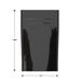 Mylar Bag Black/Clear - 1/2 Oz - 14 Grams - 5.1" x 7.85" - (1000 to 50,000 Count)-Mylar Smell Proof Bags