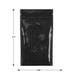 Mylar Bag Black/Clear - 1/4 Oz - 7 Grams - 3.93" x 6.7" - (100 to 50,000 Count)-Mylar Smell Proof Bags
