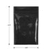 Mylar Bag Black/Clear 1/8 Oz - 3.5 Grams - (1000 to 50,000 Count)-Mylar Smell Proof Bags
