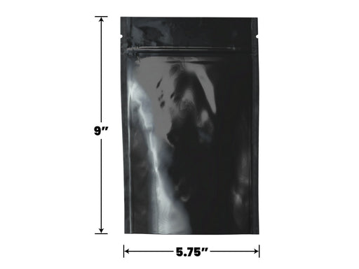 Mylar Bag Opaque Black - 1 Oz - 28 Grams - (100 to 50,000 Count)-MYLAR SMELL PROOF BAGS