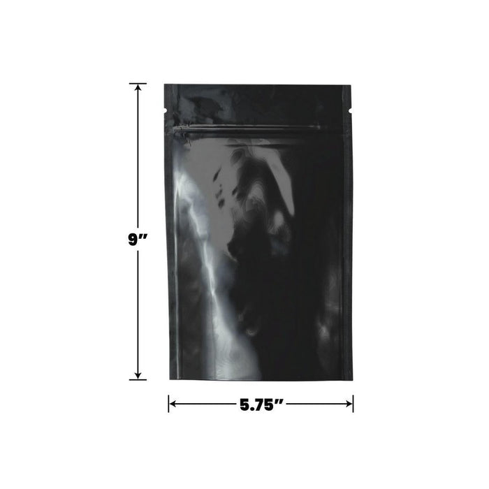 100 stuks folie Ziplock zakken hersluitbare Mylar voedsel opslag zakken met duidelijk venster (zwart, 10x15cm 100 stuks folie Ziplock zakken hersluitbare Mylar voedsel opslag zakken met duidelijk venster (zwart, 10x15cm