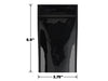 Mylar Bag Opaque Black - 1/4 Oz - 7 Grams - (1000 to 50,000 Count)-Mylar Smell Proof Bags