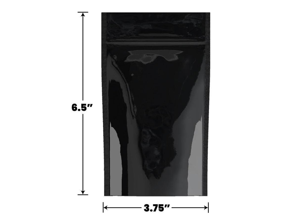 Mylar Bag Opaque Black - 1/4 Oz - 7 Grams - (1000 to 50,000 Count)-Mylar Smell Proof Bags