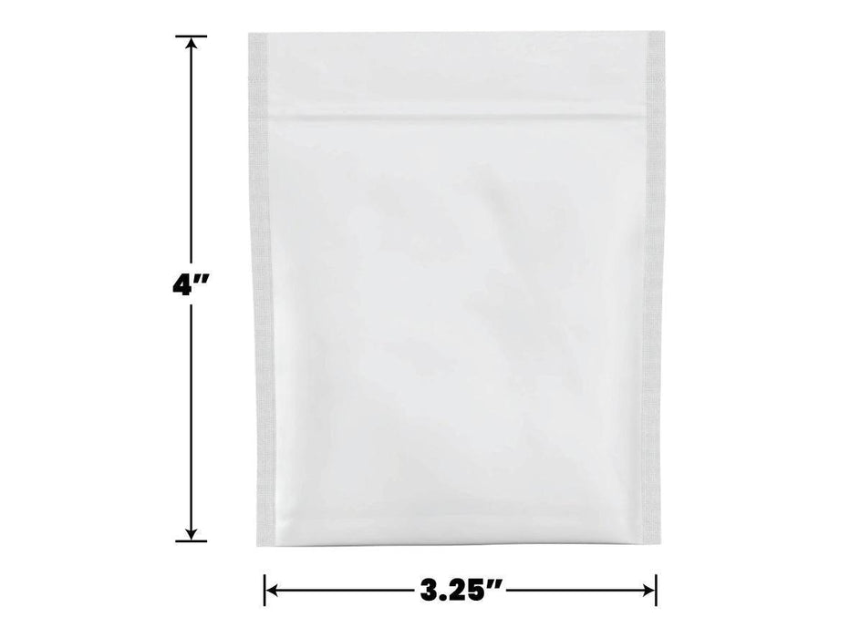 Mylar Bag Opaque White 1 Gram (1000 to 50,000 Count)-Mylar Smell Proof Bags