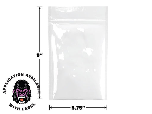 Loud Lock All States Mylar Bags - White/Clear - 1000ct