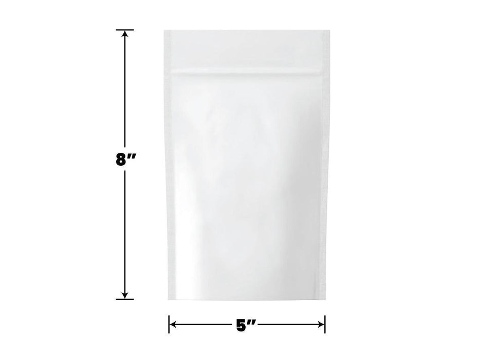 Mylar Bag Opaque White 1/2 Oz - 14 Grams - (1000 to 50,000 Count)-Mylar Smell Proof Bags