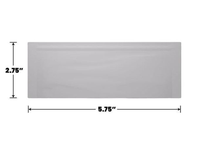 Mylar Bag Pouch White Opaque - Edibles / Pre-Roll - 5.75" x 2.75" - (1000 to 50,000 Count)-Mylar Smell Proof Bags