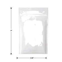 Mylar Bag White/Clear - 1 Oz - 28 Grams 5.90" x 9" - (1000 to 50,000 Count)-Mylar Smell Proof Bags