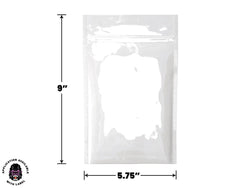 Mylar Bag White/Clear - 1 Oz - 28 Grams 6 x 9.25" - (100 to 50,000 Count)-Mylar Smell Proof Bags