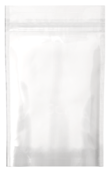 1/8 Ounce 4 X 5 Matte White & Gloss Clear Mylar Bags - (1000 qty.)