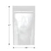 Mylar Bag White/Clear - 1/4 Oz - 7 Grams - 3.93" x 6.7" - (1000 to 50,000 Count)-Mylar Smell Proof Bags