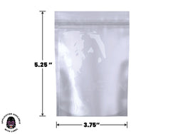 Mylar Bag White/Clear 1/8 Oz - 3.5 Grams (100 to 50,000 Count)-Mylar Smell Proof Bags