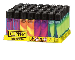 Clipper Nebula Refillable Lighter - (48 Count Display)-