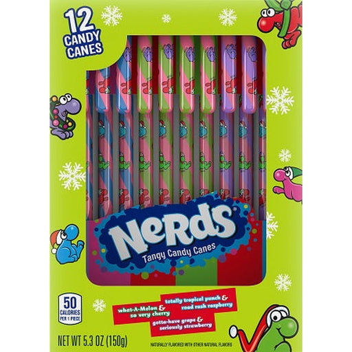 Nerds Candy Canes - (12 Per Pack)-Exotic Snacks